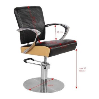 GABBIANO FOTEL FRYZJERSKI SEVILLA CIEMNY BRĄZ Tanio!